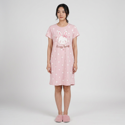 Cotton Printed Short Gown
