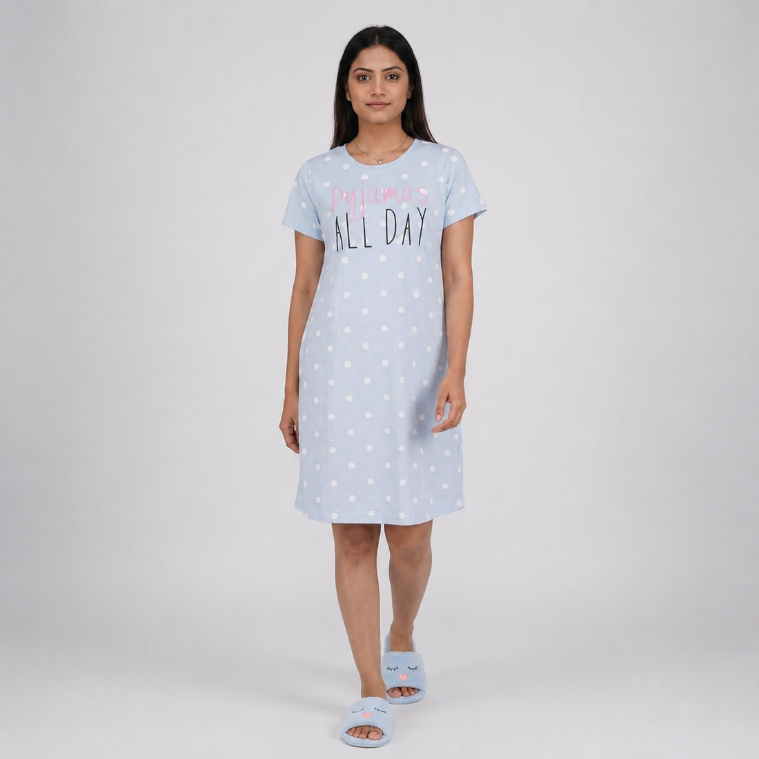 Cotton Printed Short Gown