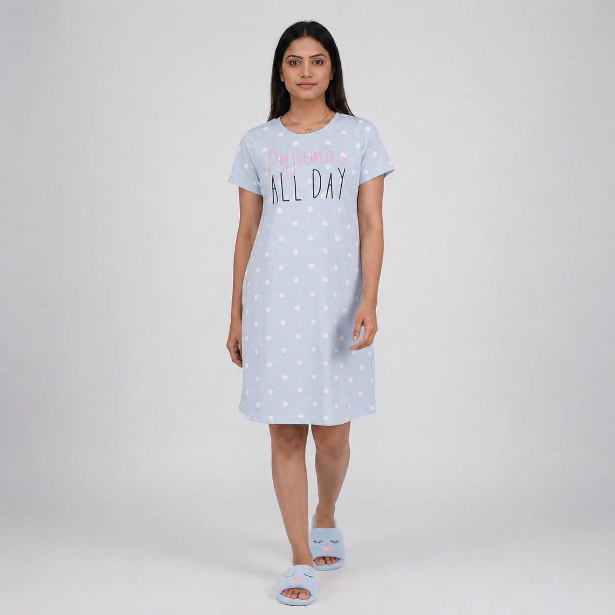 Cotton Printed Short Gown