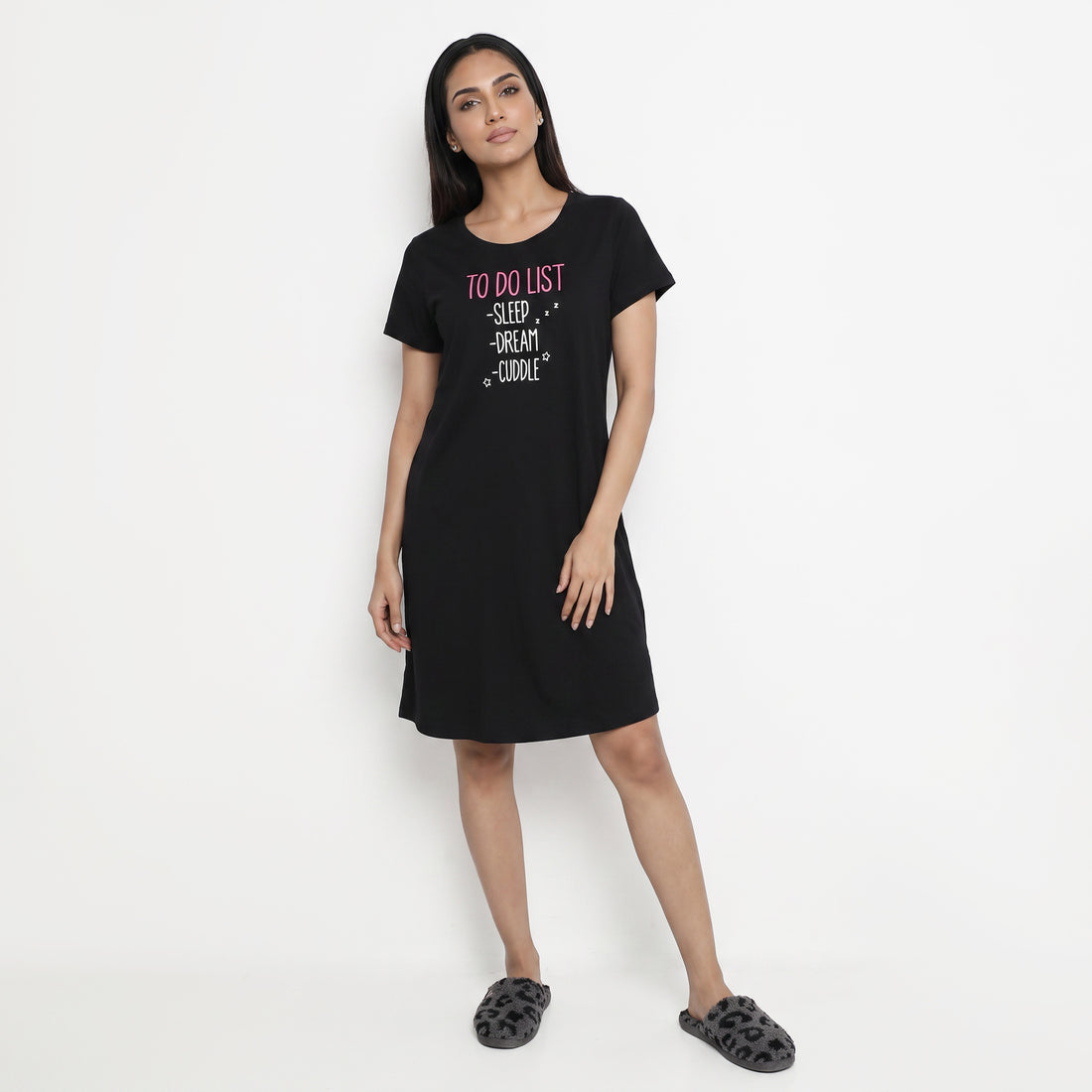 Cotton Printed Short Gown