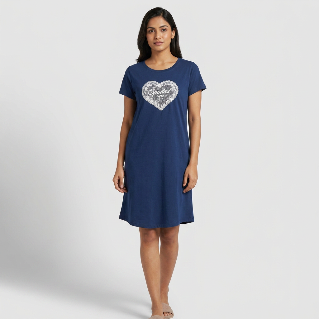 Cotton Printed Short Gown