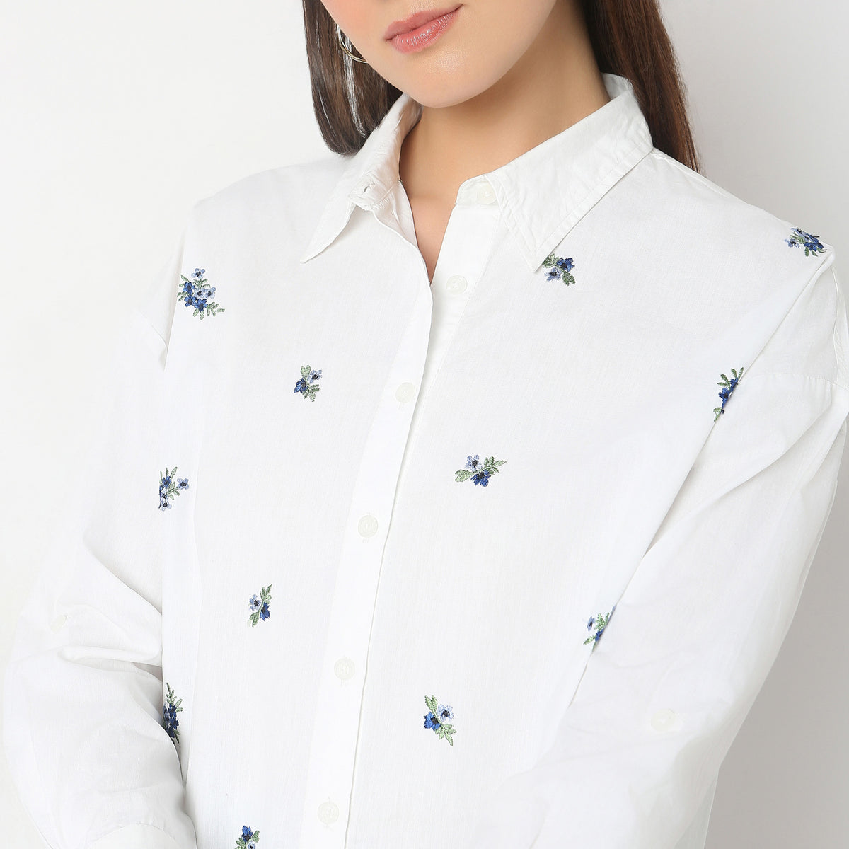 Regular Fit Embroidered Shirt