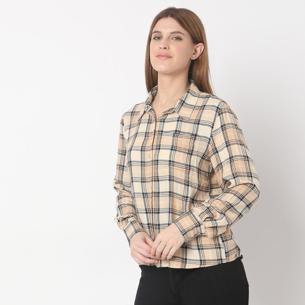 Regular Fit Checkered Shirt