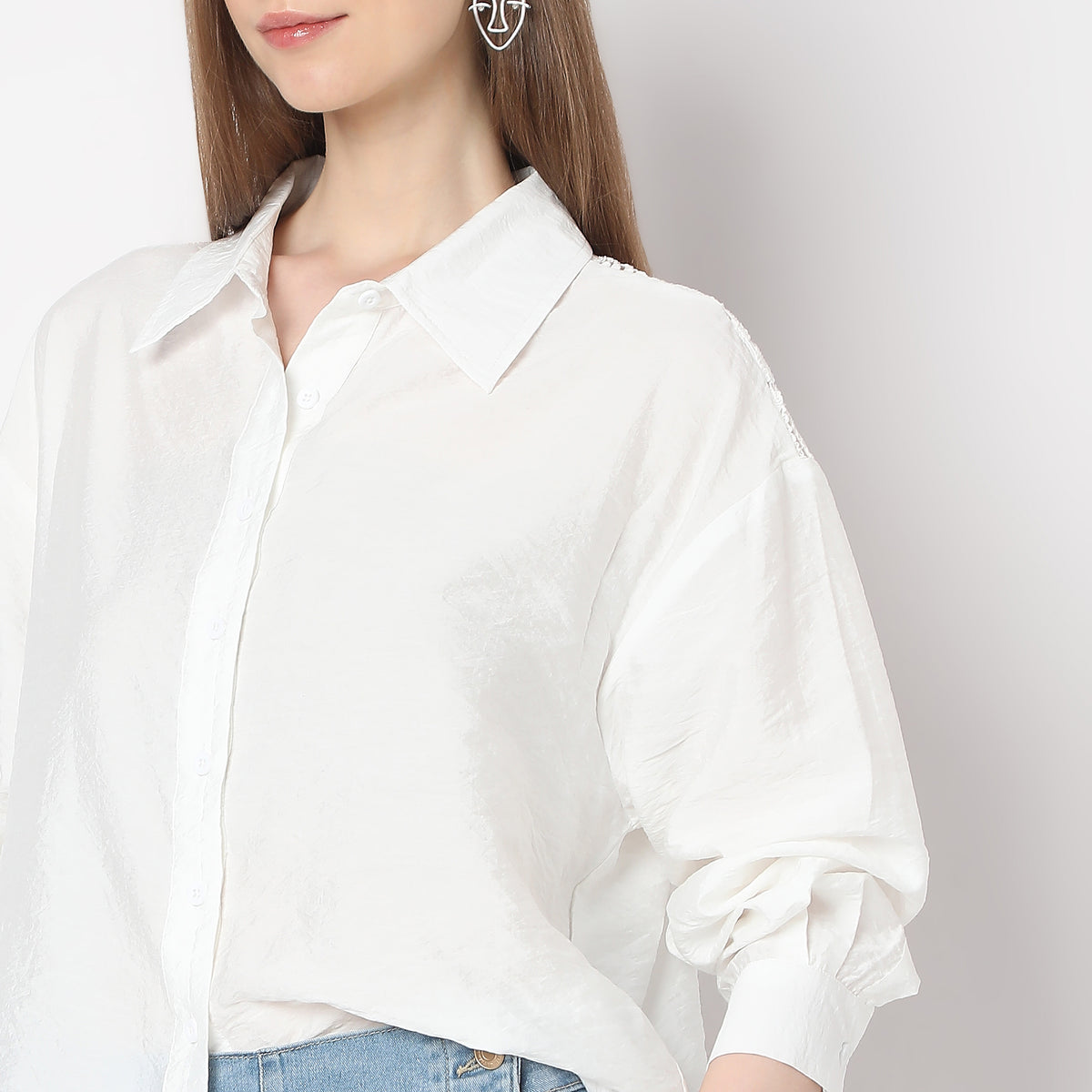 Regular Fit Solid Shirt