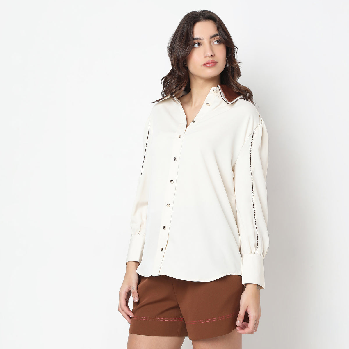 Regular Fit Solid Shirt