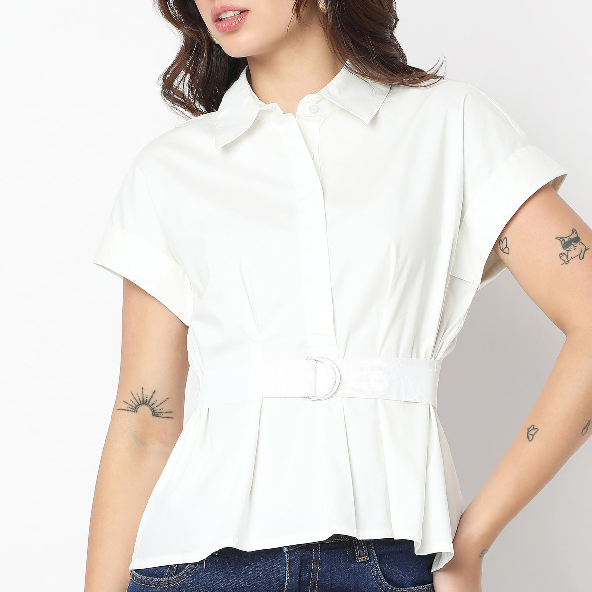 Regular Fit Solid Shirt