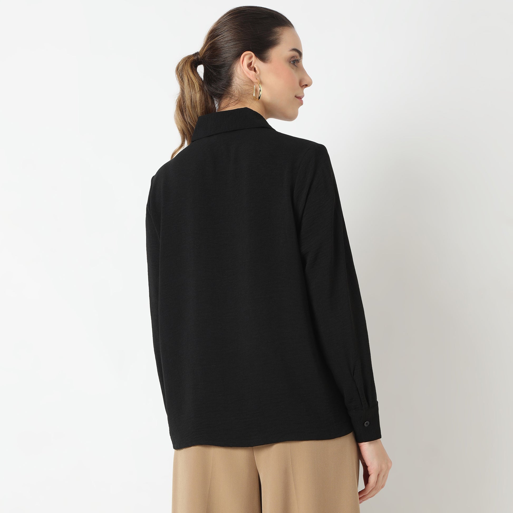 Textured Regular Full Sleeve Shirt