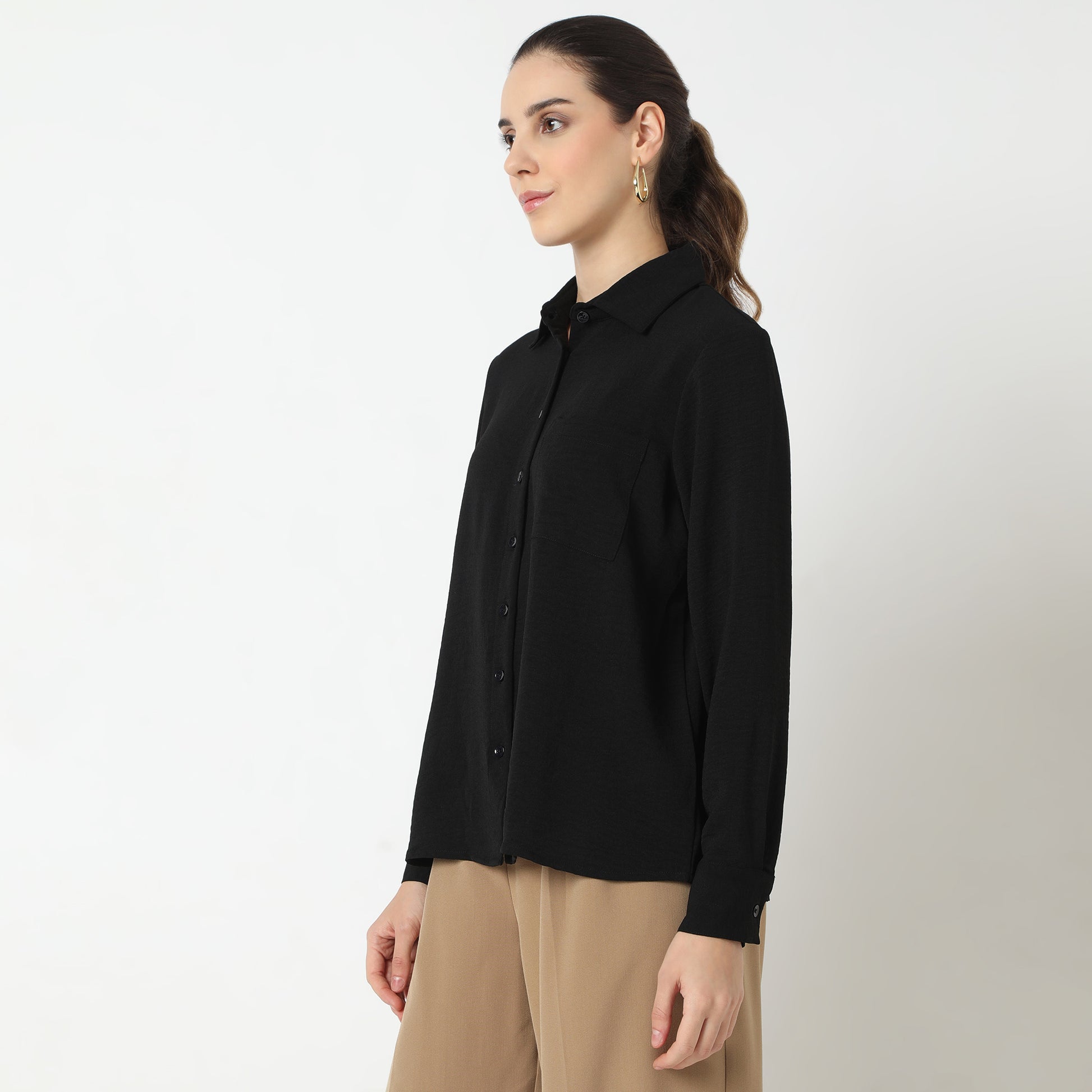 Textured Regular Full Sleeve Shirt
