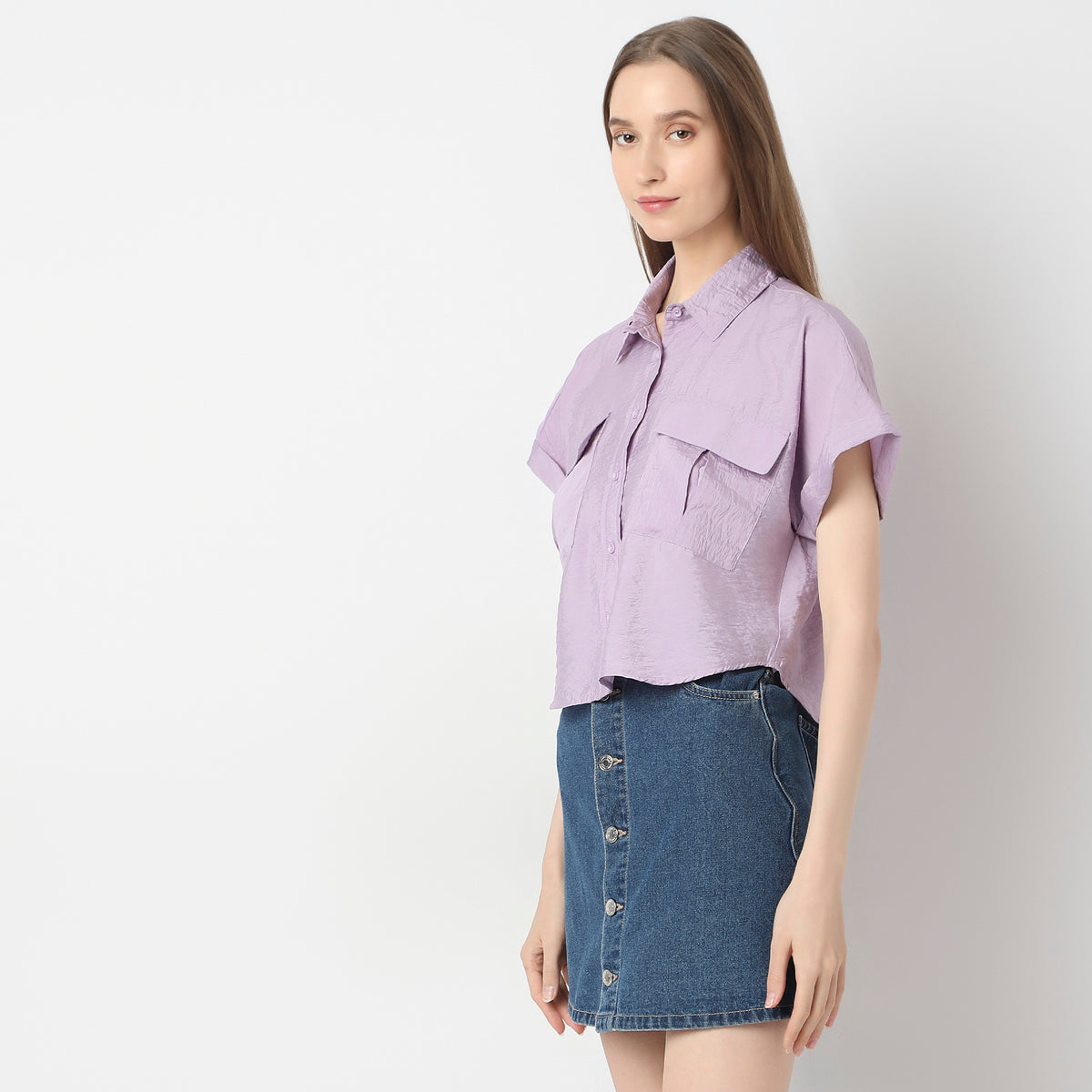 Regular Fit Solid Shirt