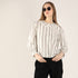 Striped Full-Sleeve Layered Collar Casual Shirt