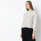 Striped Full-Sleeve Layered Collar Casual Shirt