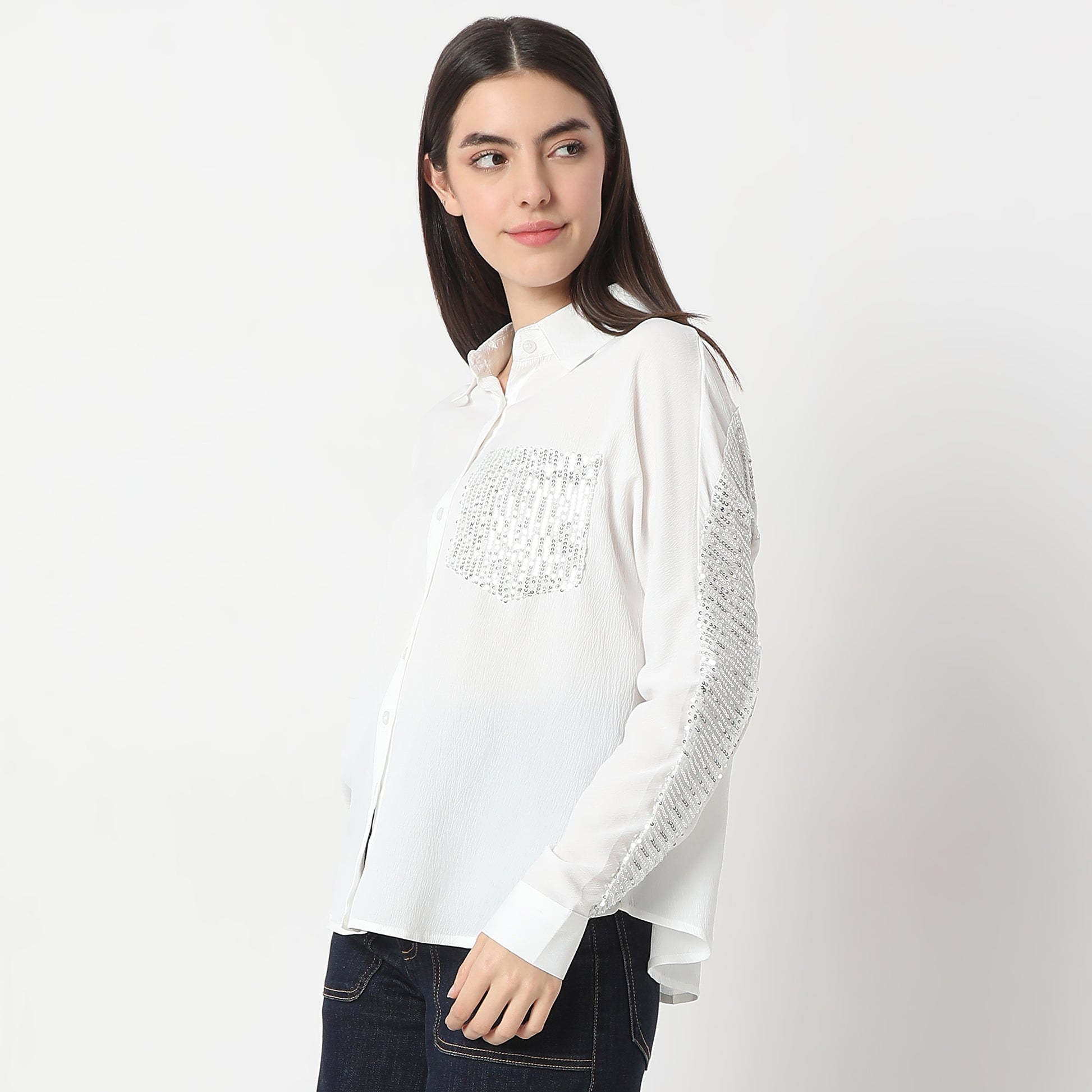 Regular Fit Embellished Shirt