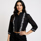 Embroidered Crop Shirt