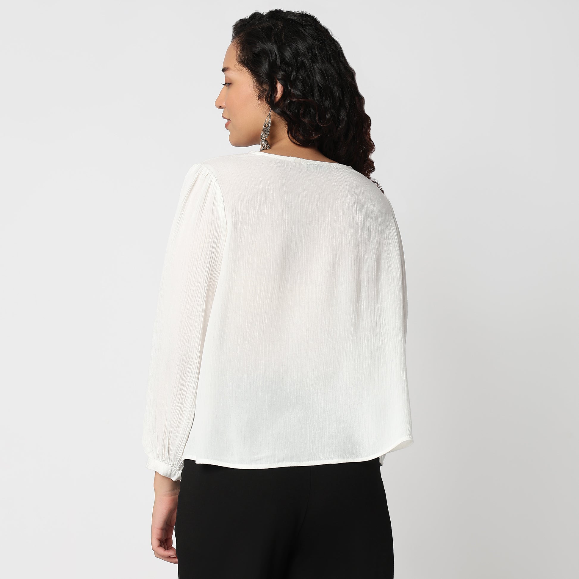 Woven Embroidered Shirt