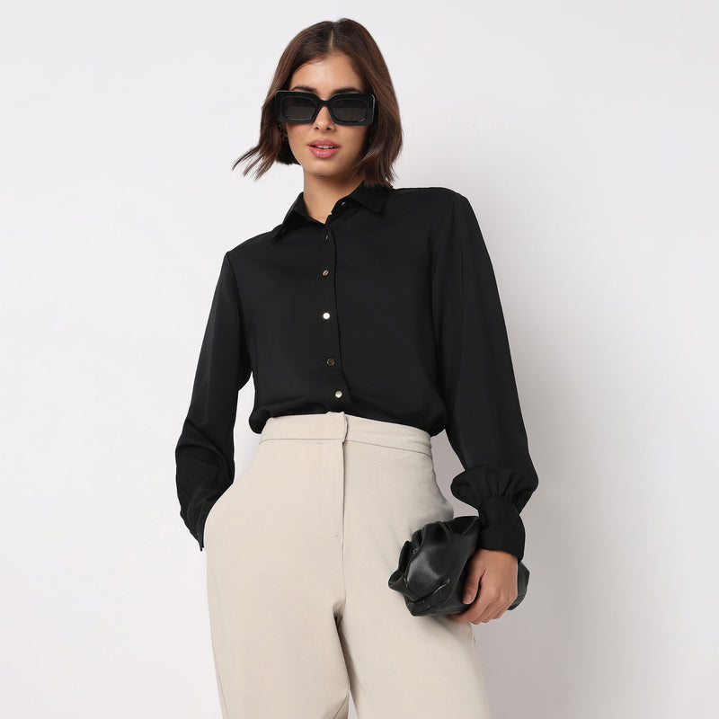 Solid Full Sleeve Shirt