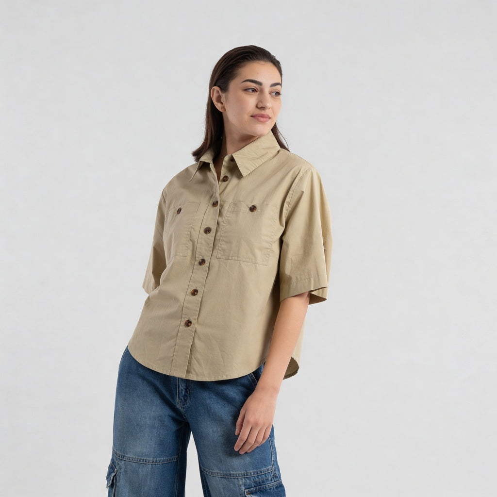 Woven Solid Shirt