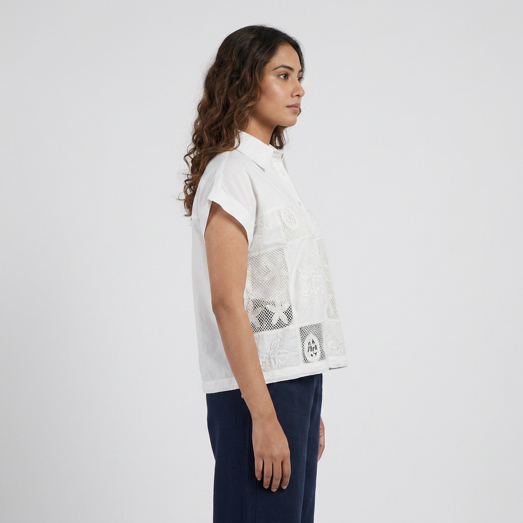 Cotton Embroidered Shirt