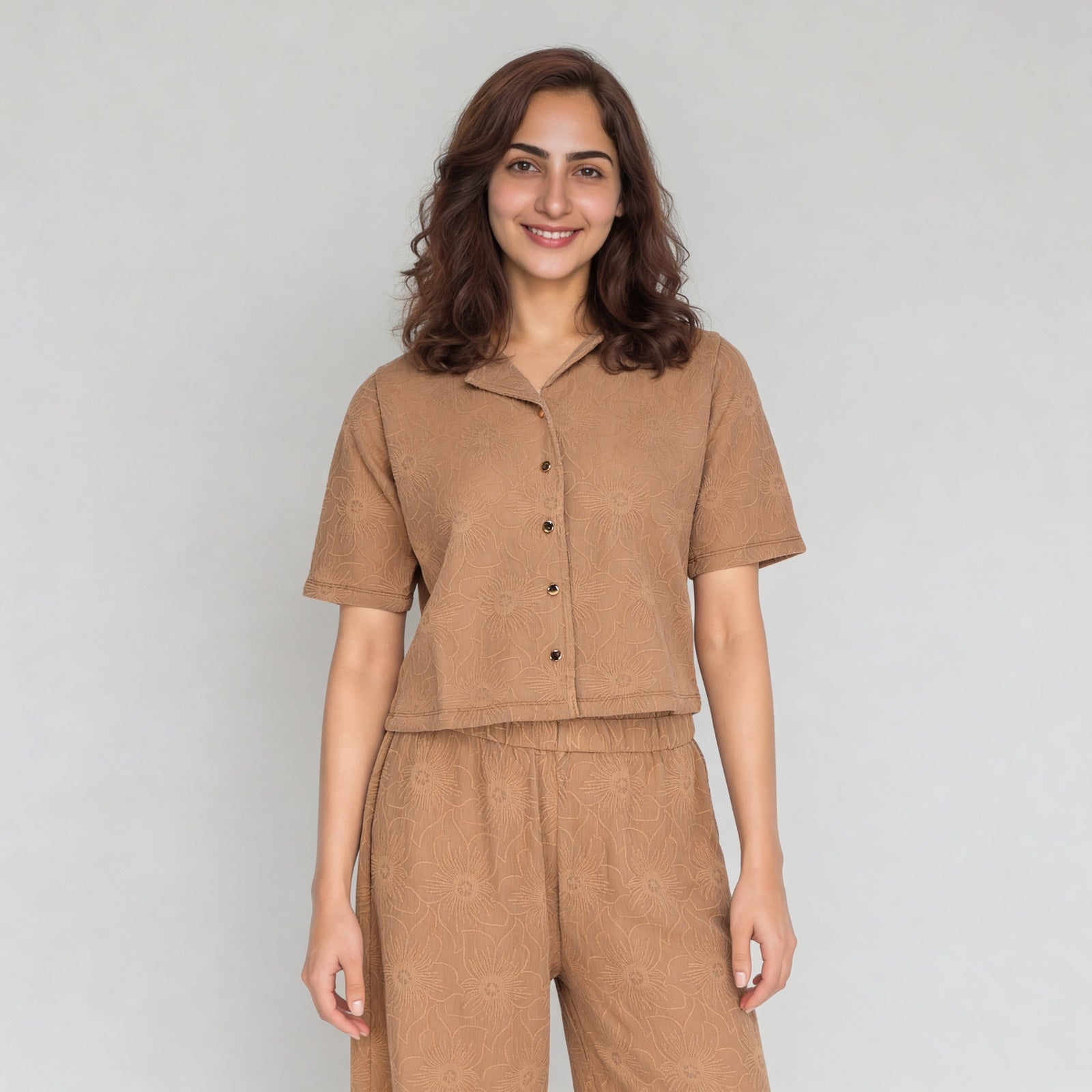 Embroidered Half Sleeve Shirt