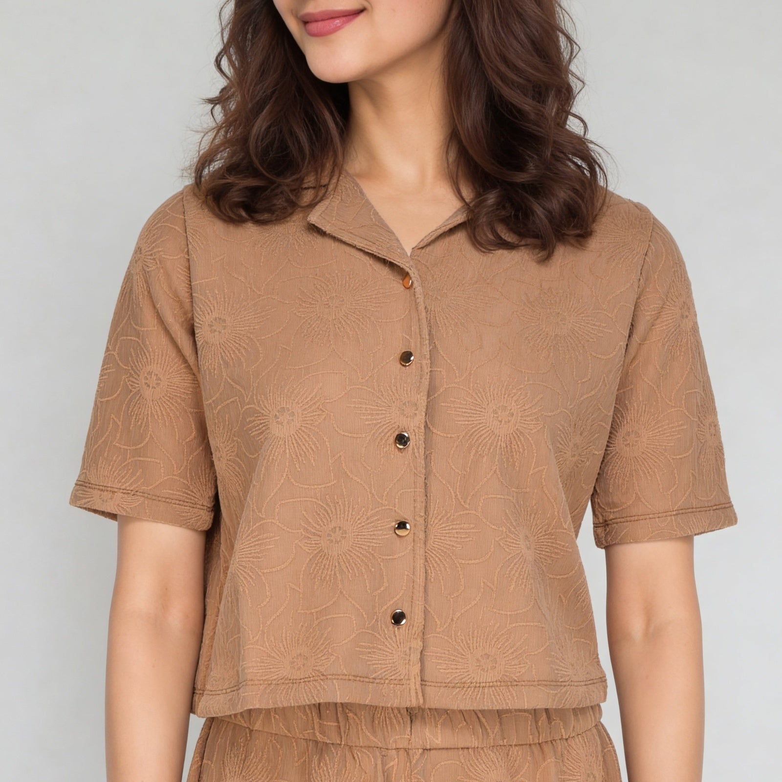 Embroidered Half Sleeve Shirt