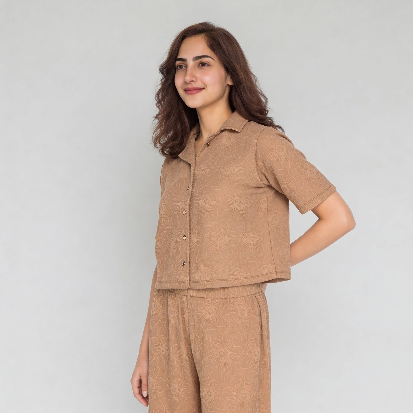 Embroidered Half Sleeve Shirt
