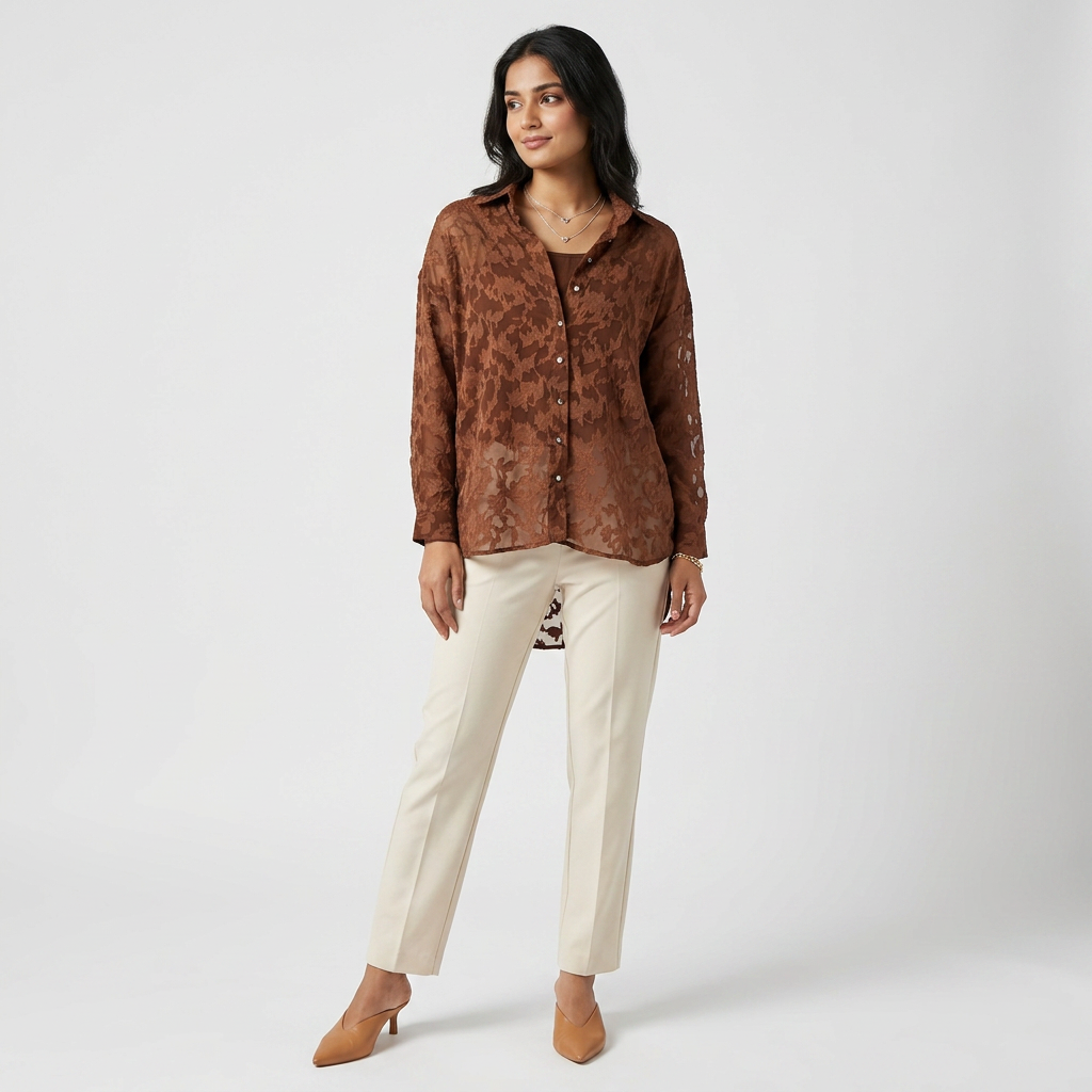 Structured Shirt Collar Shirt