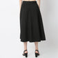 Flare Fit Solid Mid Rise Skirt