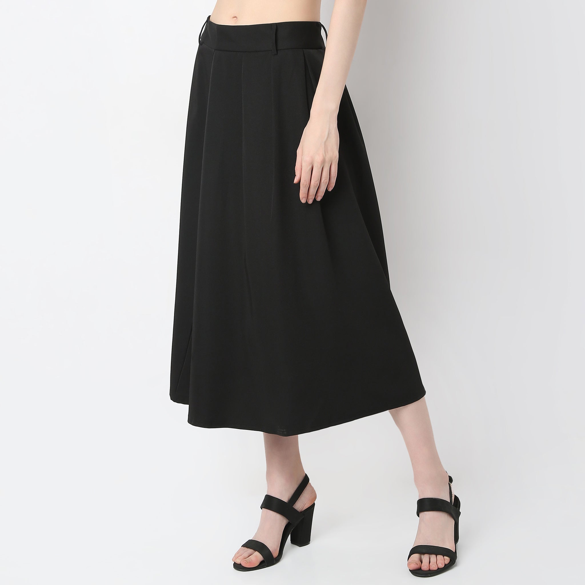 Flare Fit Knee Length Skirts – Style Union