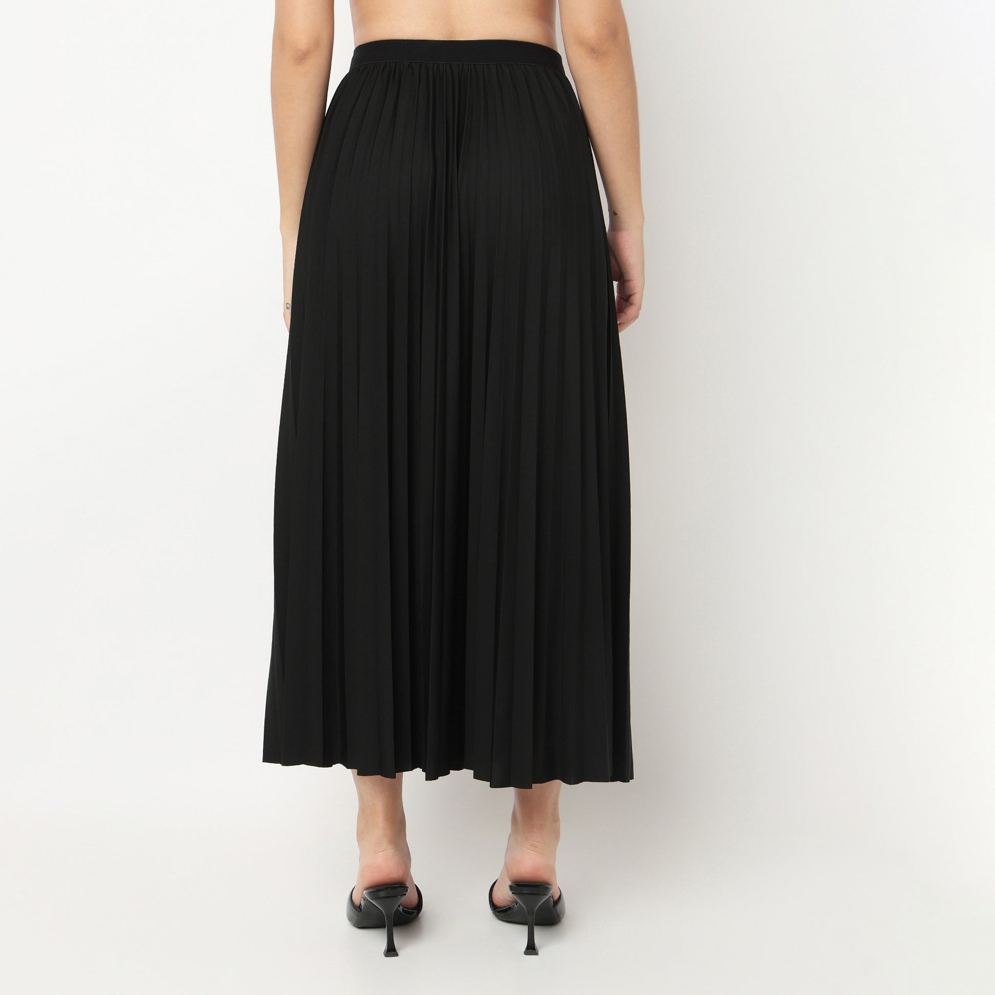 Ankle Length Solid Skirt