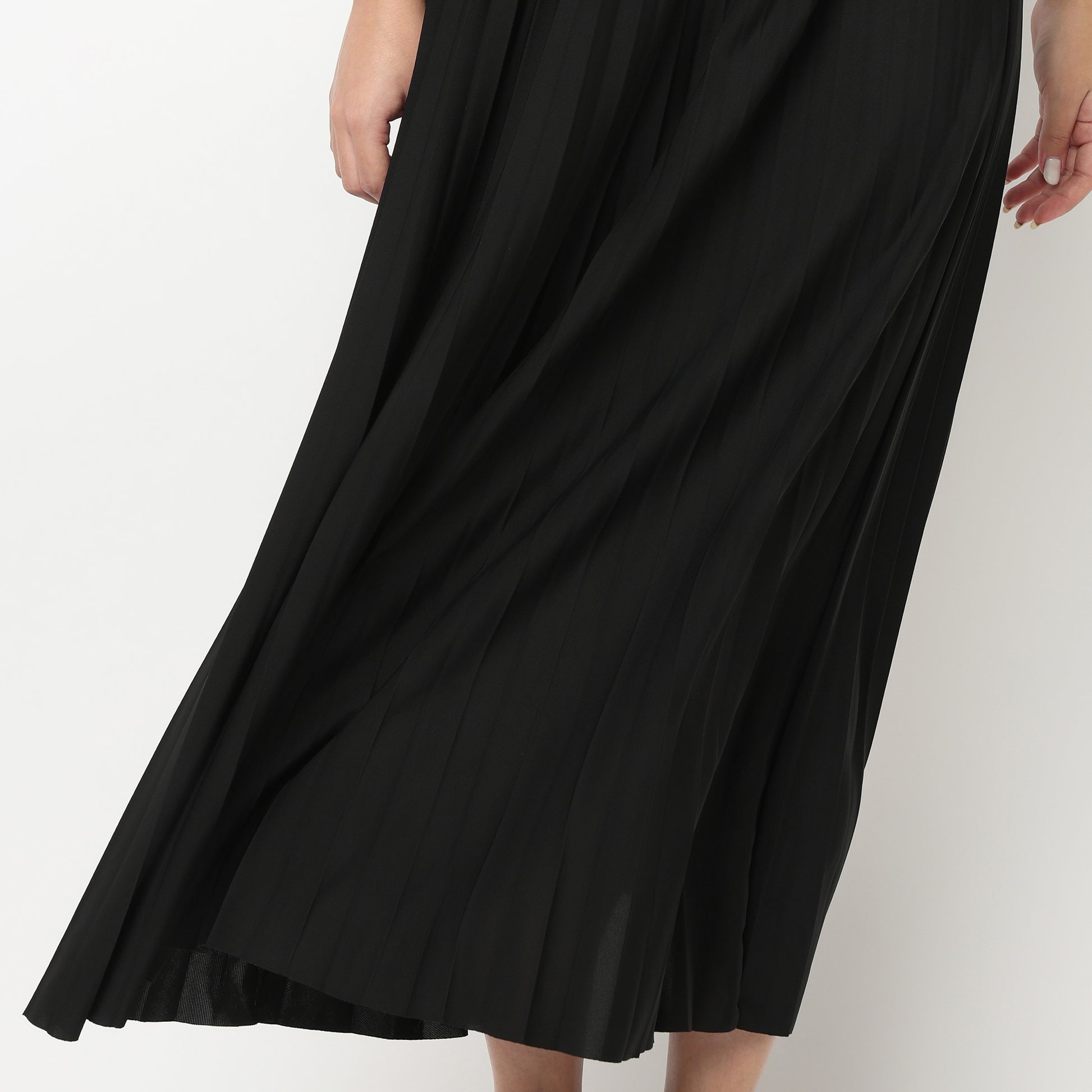 Ankle Length Solid Skirt