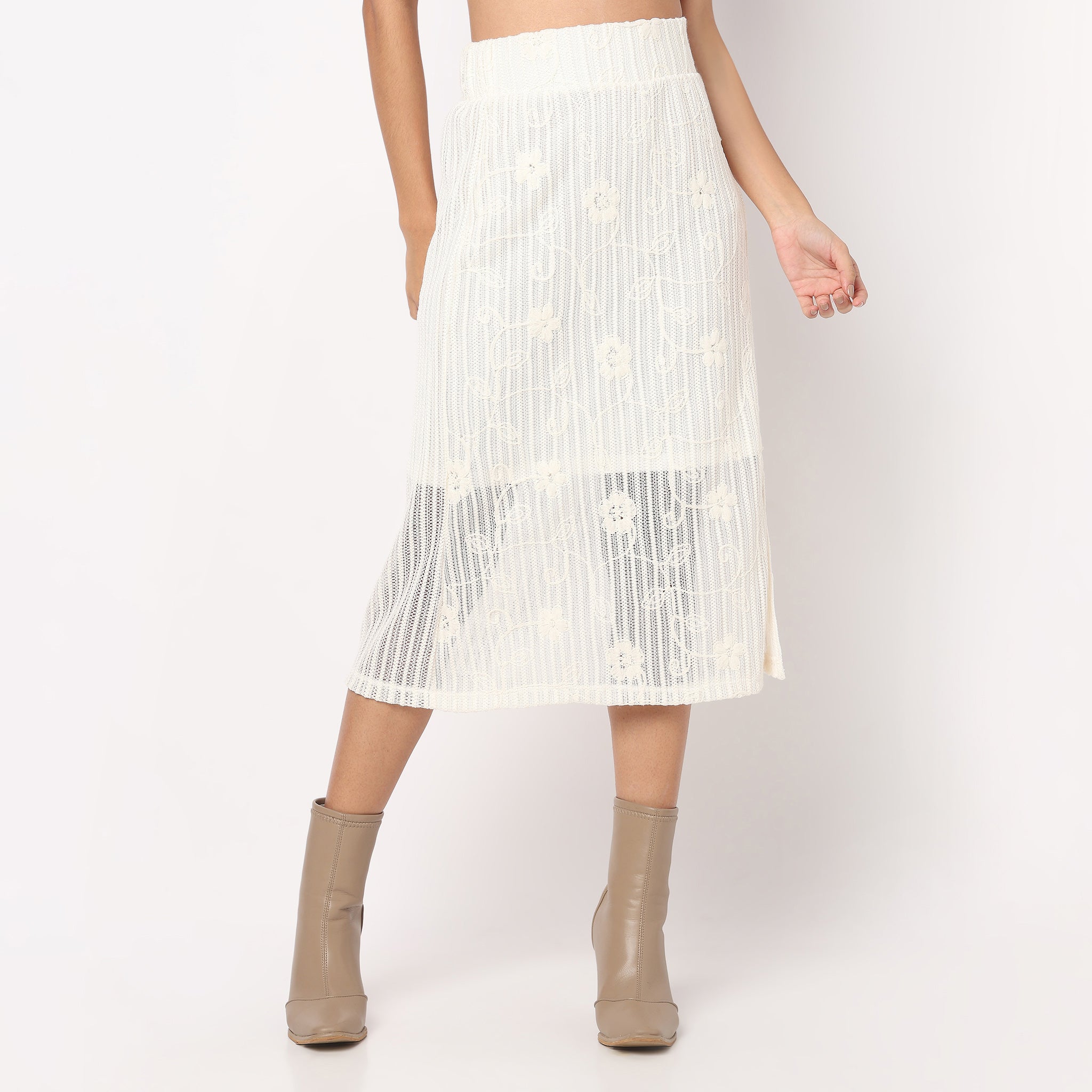 Slim Fit Pencil Skirt