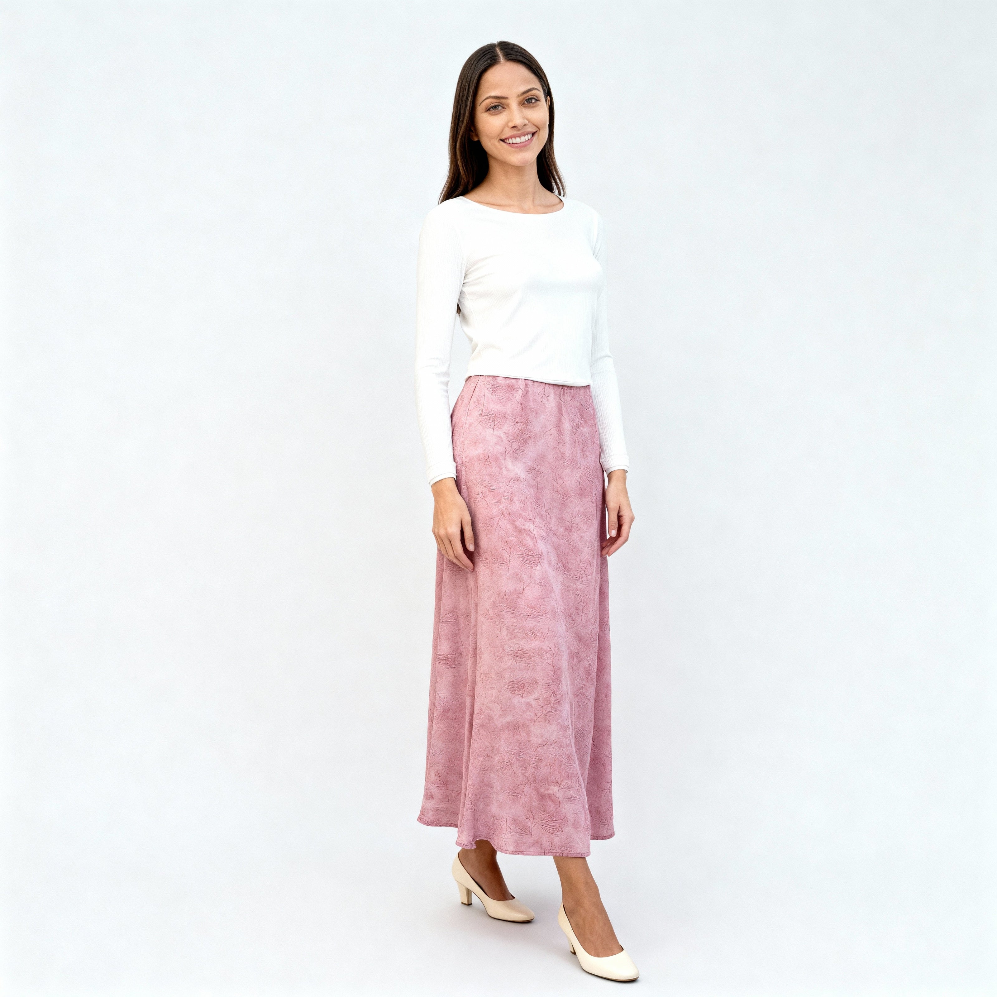Printed Ankle Length Flared Skirt