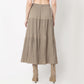 Flare Fit Tiered Skirt