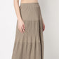 Flare Fit Tiered Skirt