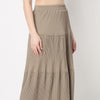 Flare Fit Tiered Skirt