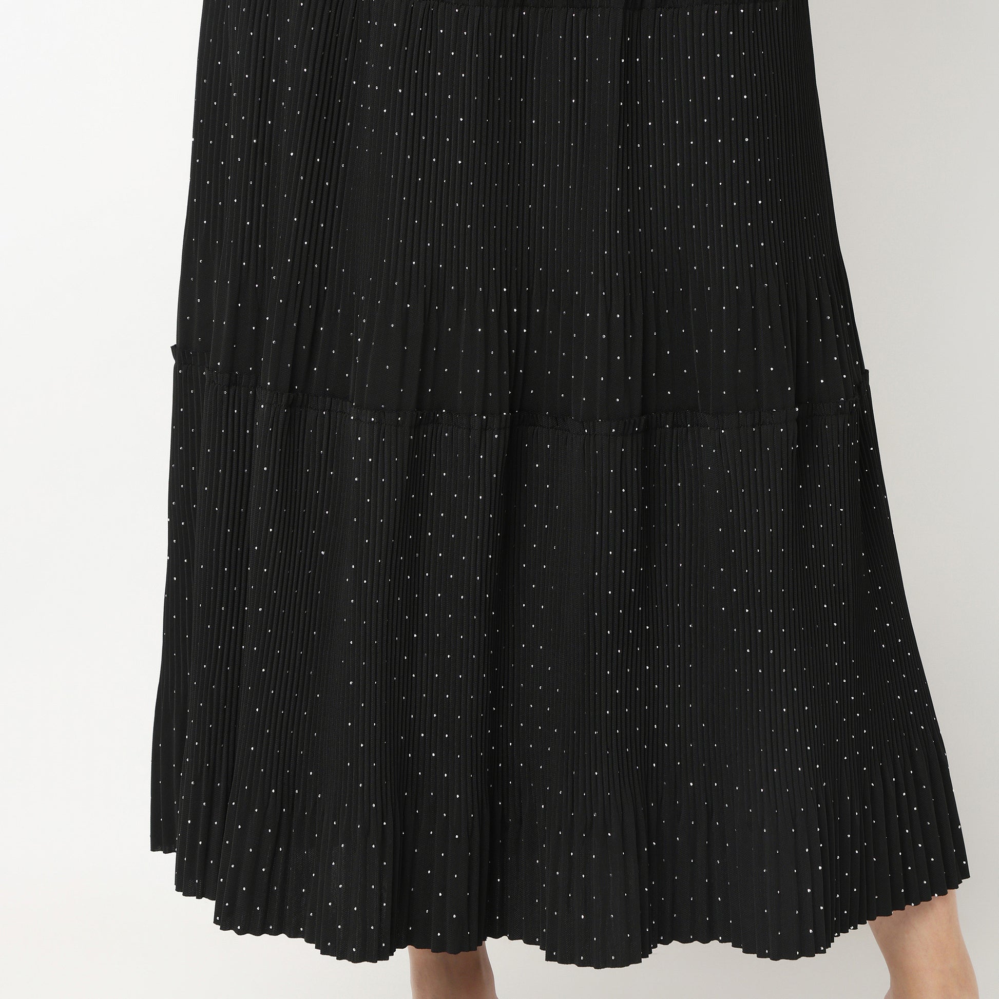 Flare Fit Tiered Skirt