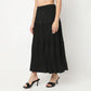 Flare Fit Tiered Skirt