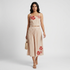 Cotton Embroidered Flared Skirt