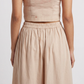 Cotton Embroidered Flared Skirt