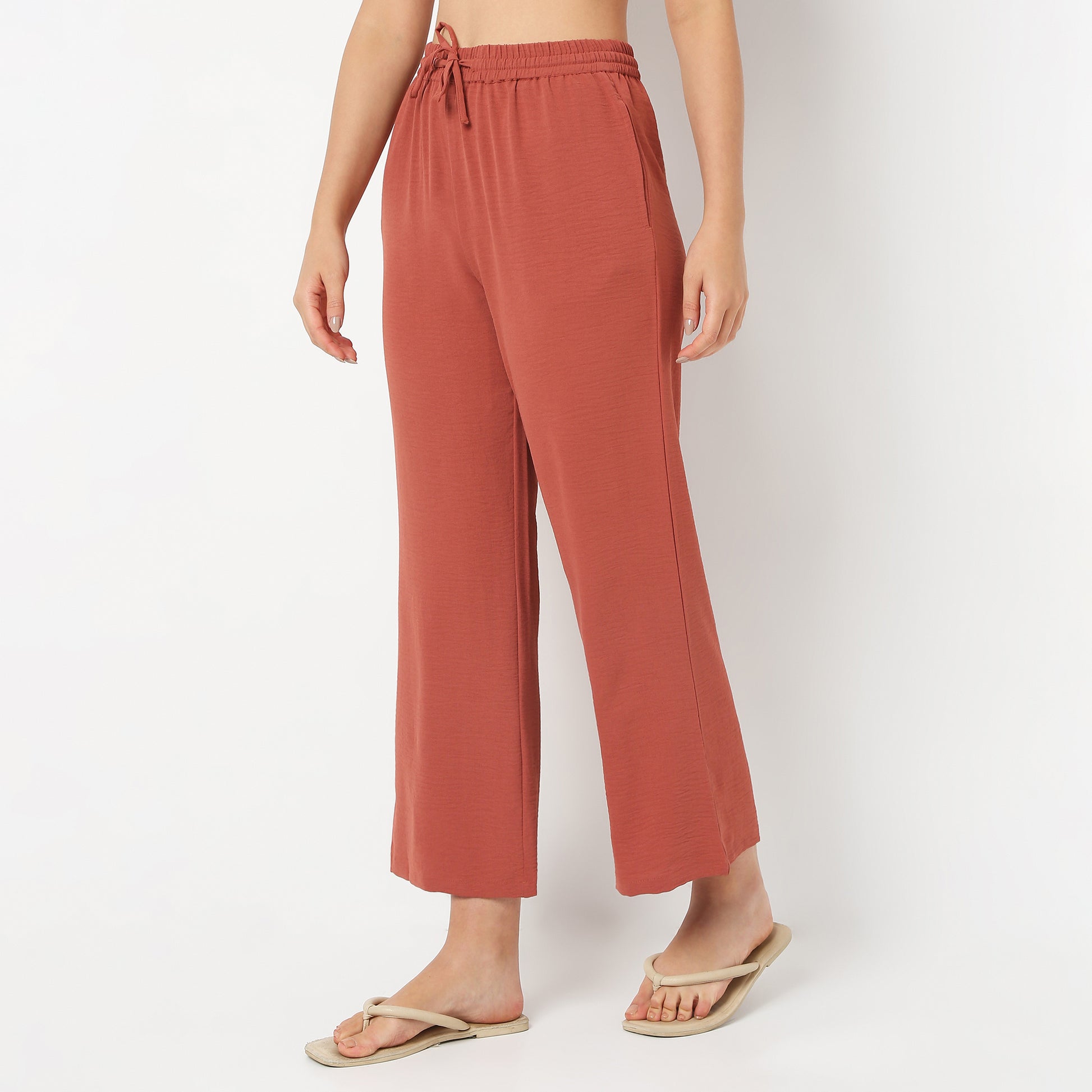 Solid Loungewear Palazzos