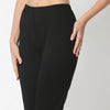 Regular Fit Solid Ankle Length Mid Rise Leggings