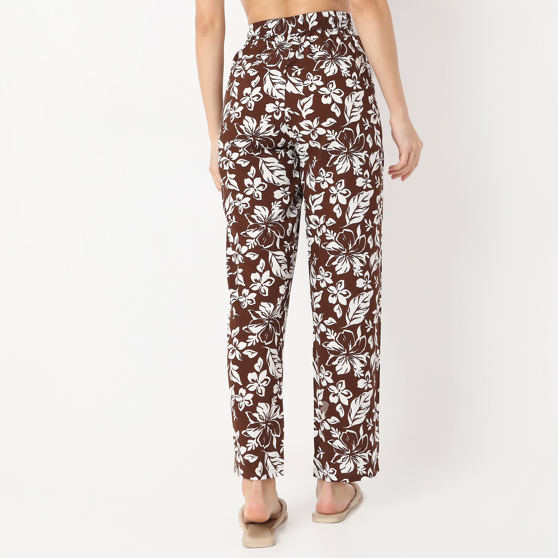 Printed Above Ankle Length Floral Palazzos