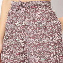 Regular Fit Printed Mid Rise Pyjamas