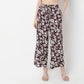 Floral Print Mid-Rise Palazzo Pants
