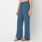 Solid Mid Rise Lounge Palazzos