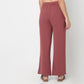 Solid Mid Rise Lounge Palazzos