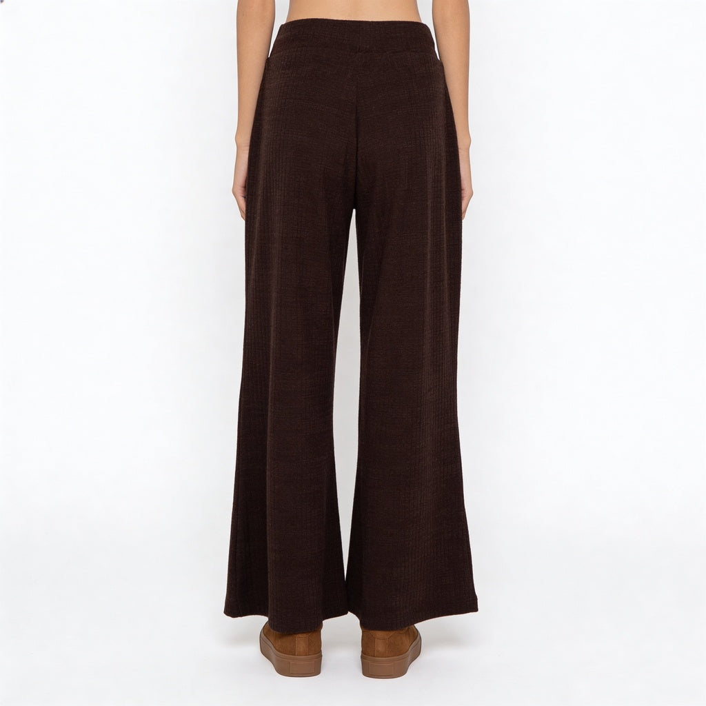 Solid Mid Rise Lounge Palazzos