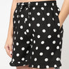 Polka Dot Print Frill Shorts