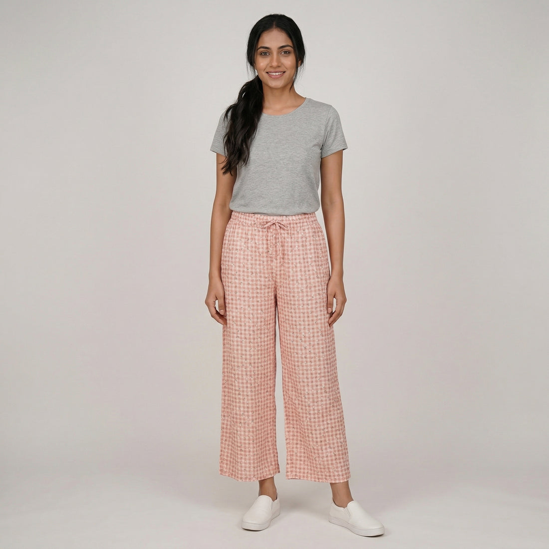 Printed Mid Rise Palazzos