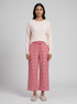 Checkered Mid Rise Lounge Palazzos