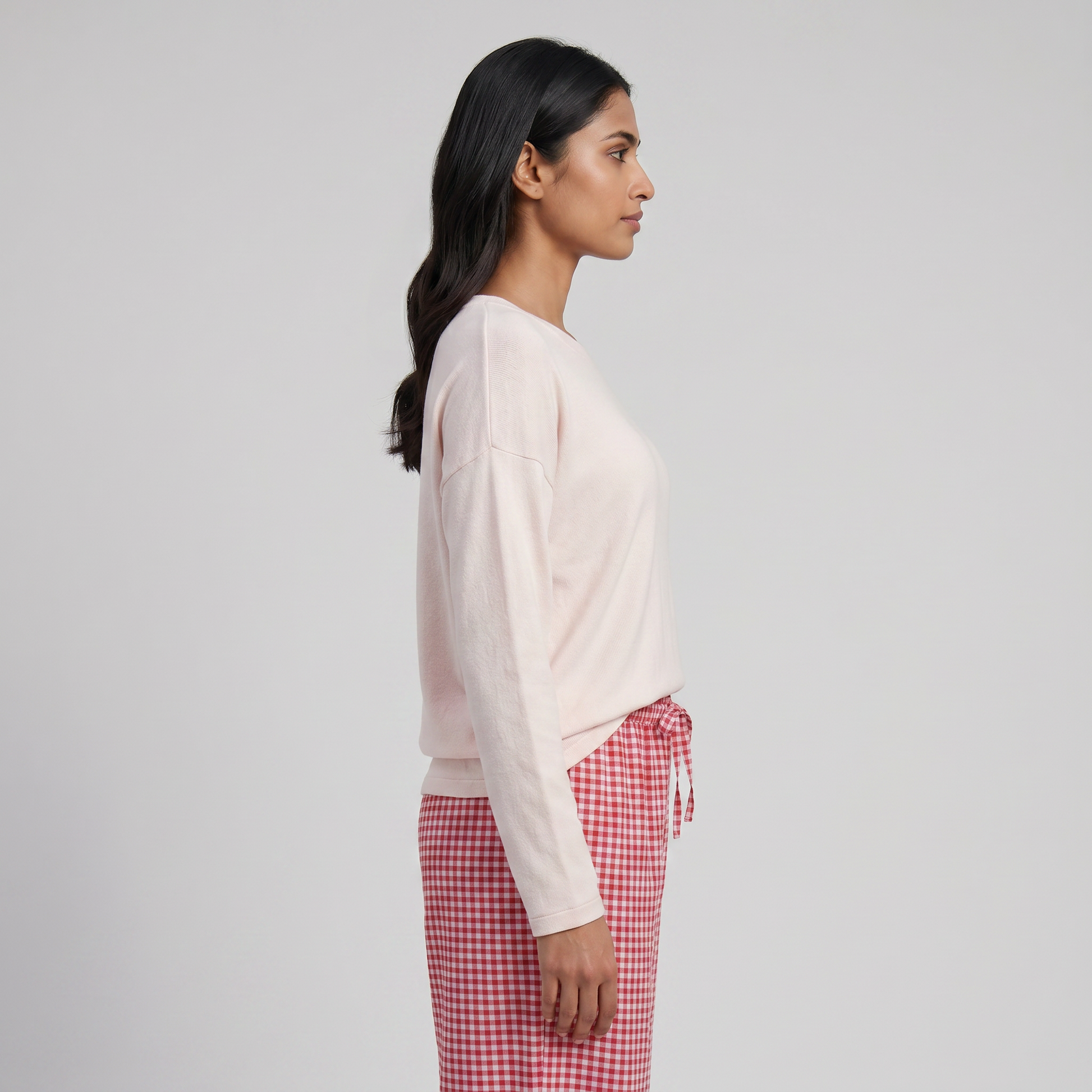 Checkered Mid Rise Lounge Palazzos